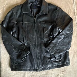 Dockers Men's Dark Leather Jacket